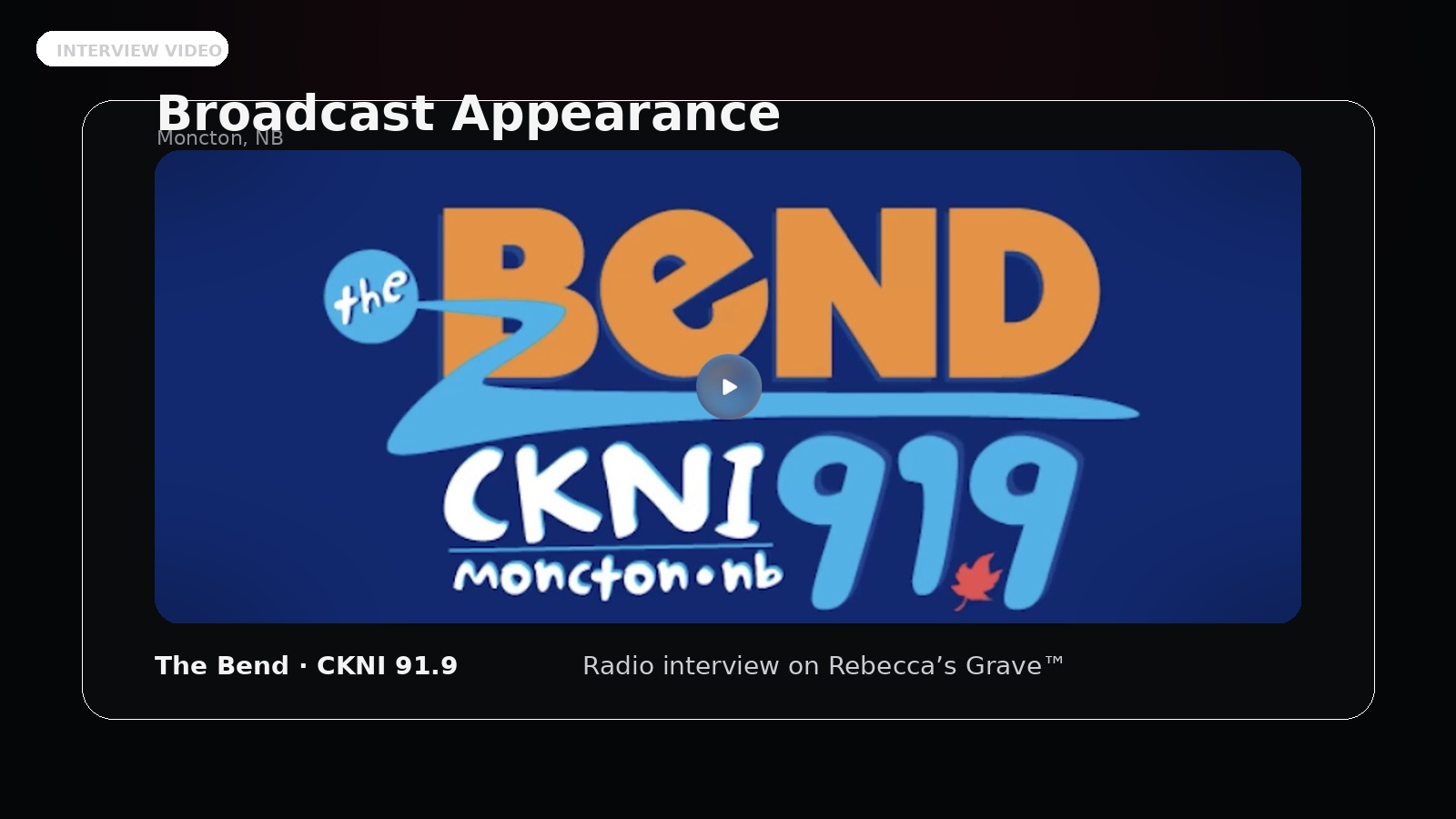 Radio interview placeholder